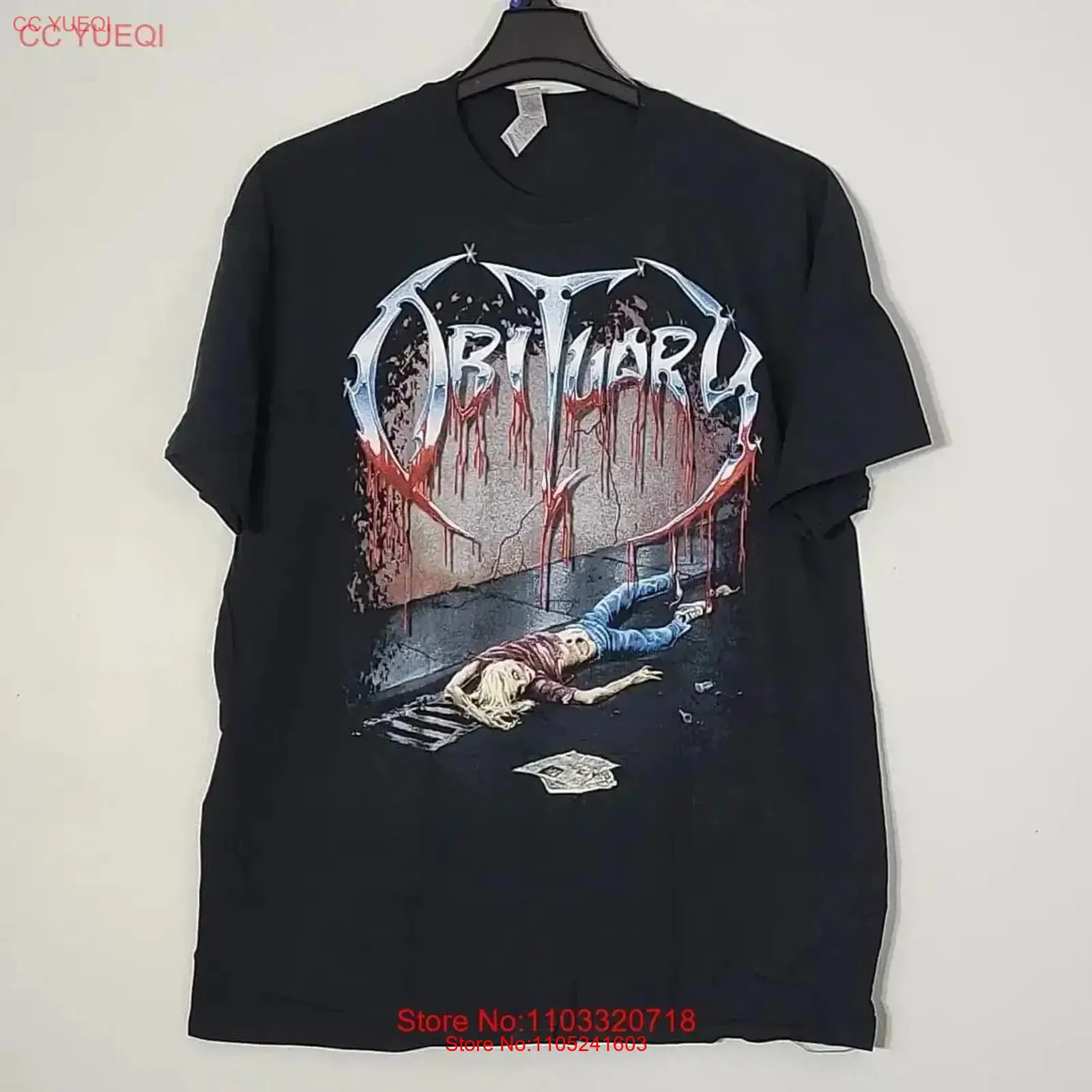 Vintage Fashion Obituaries - OBITUARY Slowly We Rot XL Resmi