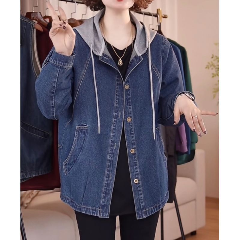 Patchwork Jean Jacket - Avrupa Yüksek Kaliteli Denim Ceket Kadın