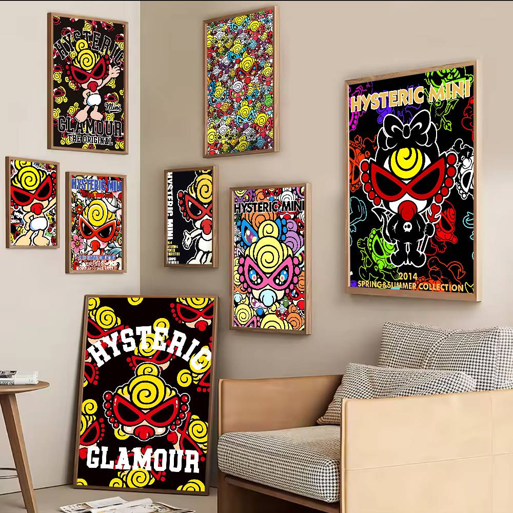Vintage Fashion Wallpaper - Japonya Moda H-Hysteric M-Mini Kaliteli Baskılar