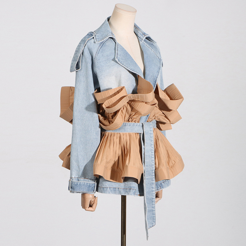 HKSH İlkbahar Yaz Yeni Şık Ori - Patchwork Jean Jacket incelemesi ve fiyatı