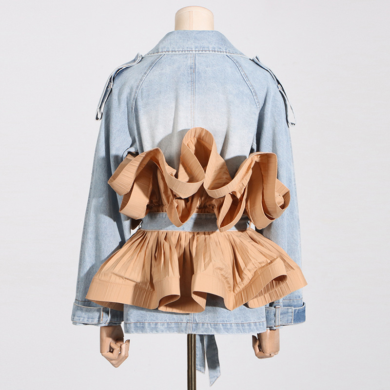 HKSH İlkbahar Yaz Yeni Şık Ori - Patchwork Jean Jacket incelemesi ve fiyatı