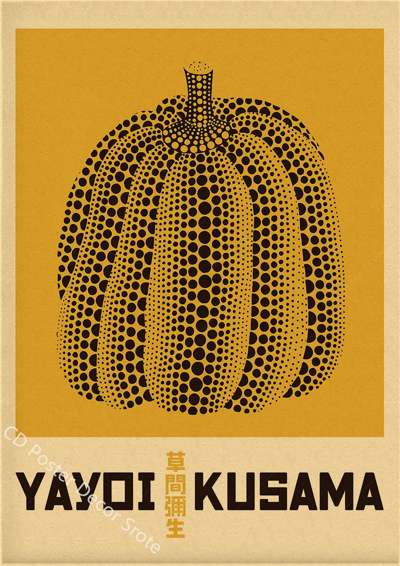 Yayoi Kusama Sergi Posteri Kab - Vintage Fashion Wallpaper incelemesi ve fiyatı