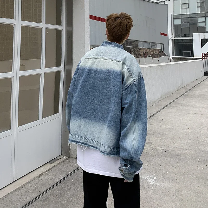 Amerikan Retro Hip Pop Ham Ken - Patchwork Jean Jacket incelemesi ve fiyatı