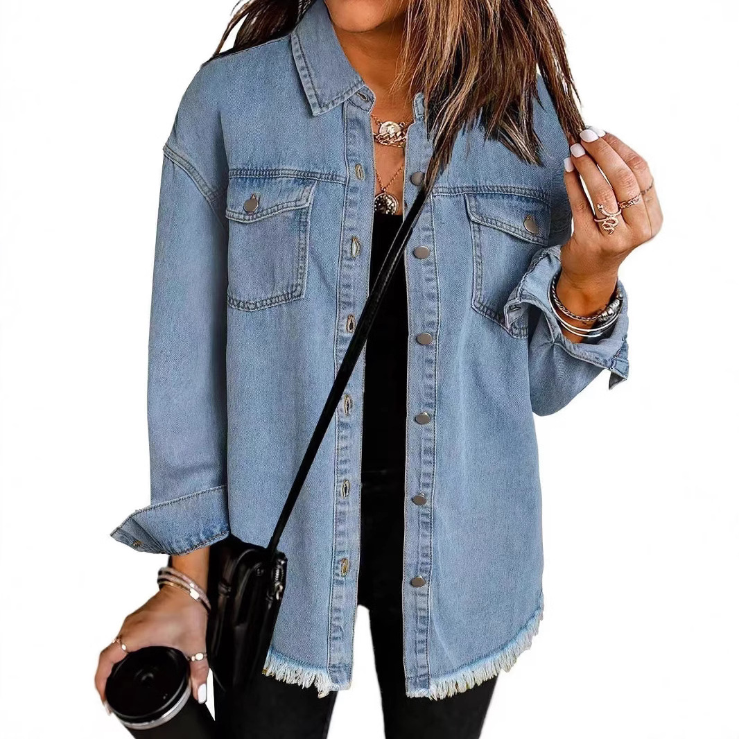 Yıkanmış Denim Ceket Kadın Son - Patchwork Jean Jacket incelemesi ve fiyatı