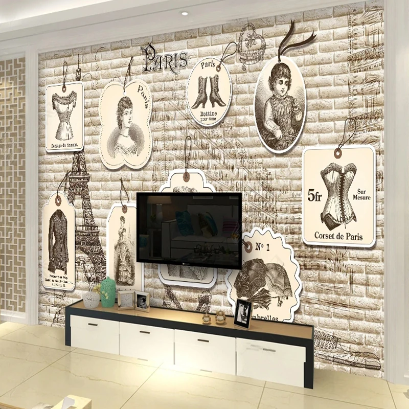 Avrupa Vintage Moda Etiketi As - Vintage Fashion Wallpaper incelemesi ve fiyatı