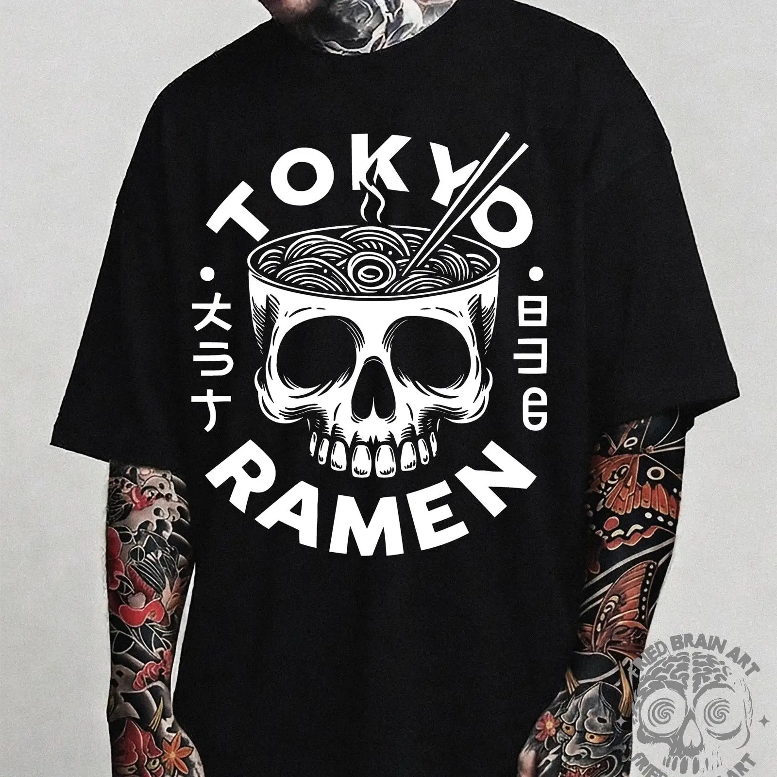 Tokyo Skull Ramen Tişörtü Japo - Vintage Fashion In Tokyo incelemesi ve fiyatı